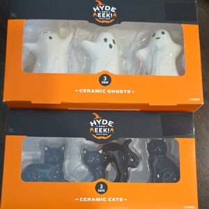 Hyde & EEK! Ceramic Ghosts and Cats Set